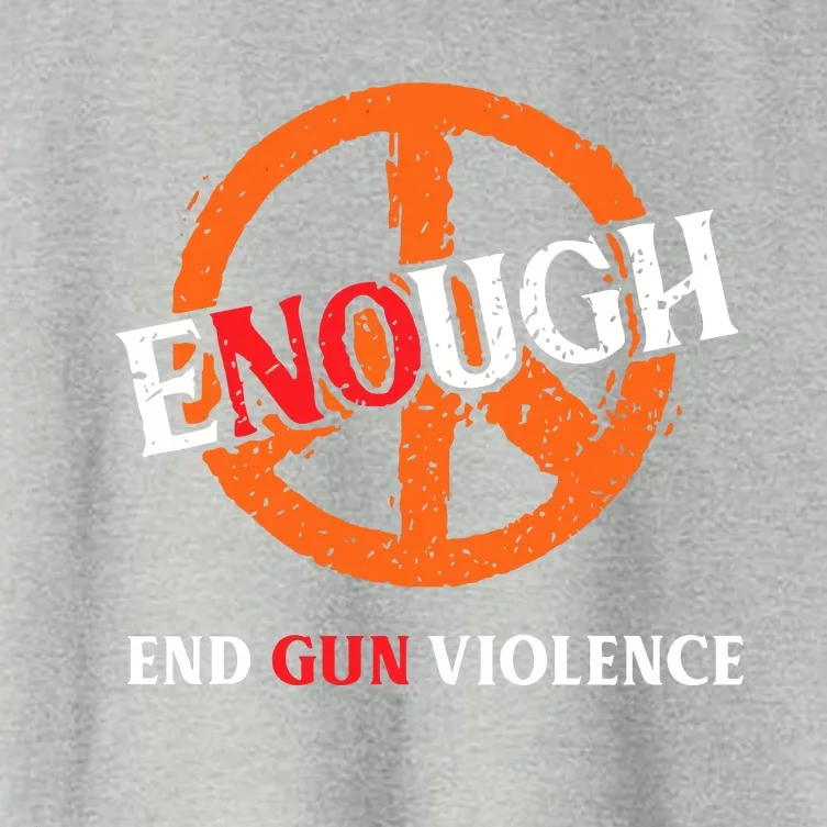 Anti Gun Peace Sign End Gun Violence Wear Orange Women's Crop Top Tee