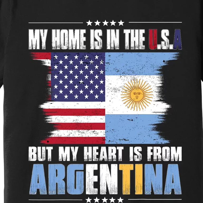 American Grown Patriot Argentinian American From Argentina Premium T-Shirt