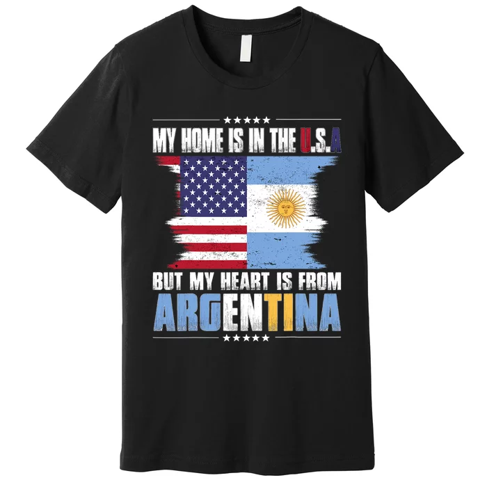 American Grown Patriot Argentinian American From Argentina Premium T-Shirt