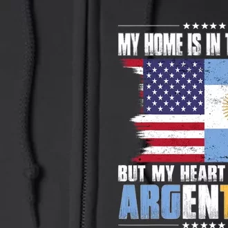 American Grown Patriot Argentinian American From Argentina Full Zip Hoodie