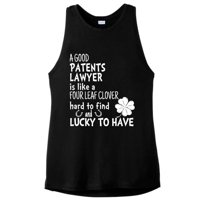 A Good Patents Lawyer Is Like A 4 Leaf Clover St Patricks Gift Ladies Tri-Blend Wicking Tank