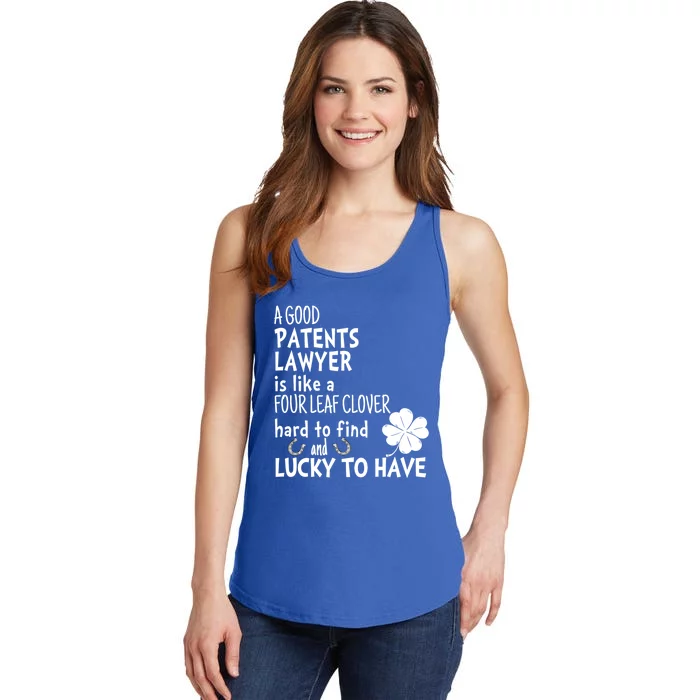 A Good Patents Lawyer Is Like A 4 Leaf Clover St Patricks Gift Ladies Essential Tank