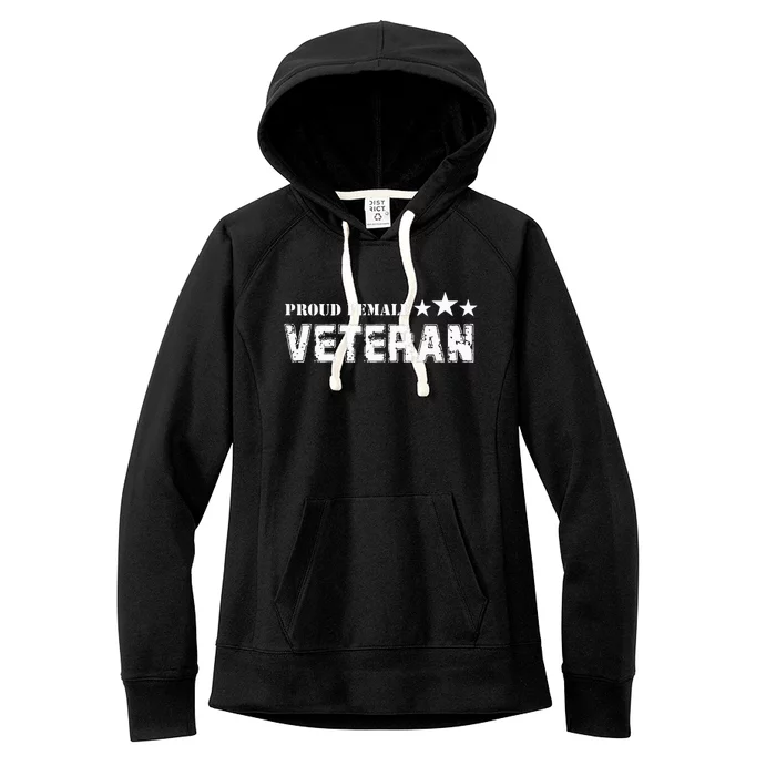 American Girl Proud Female Veteran Women's Fleece Hoodie