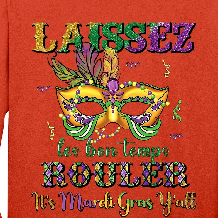 Ardi Gras Party Costume Funny Mardi Gras Tall Long Sleeve T-Shirt