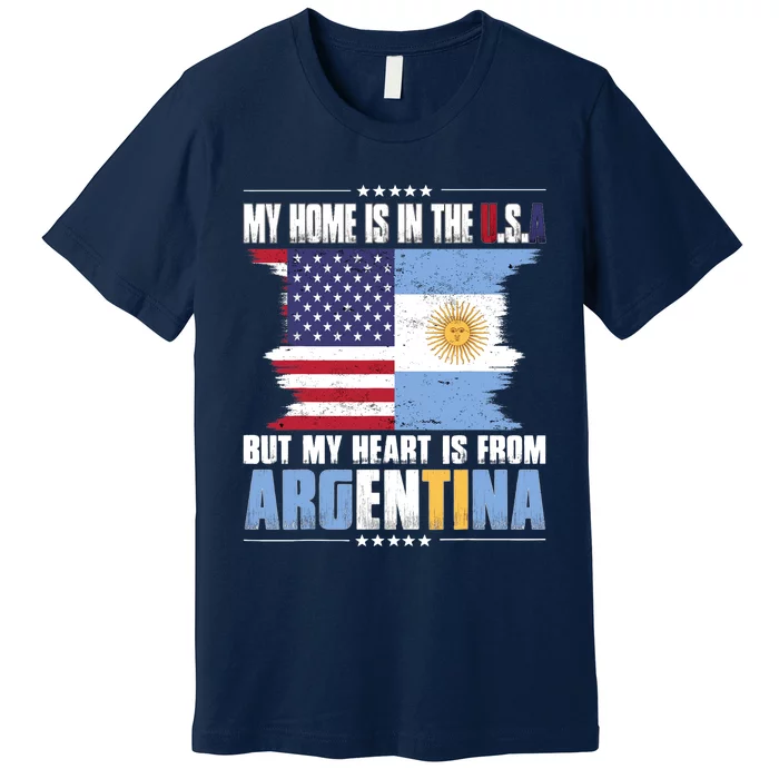 American Grown Patriot Argentinian American from Argentina Premium T-Shirt