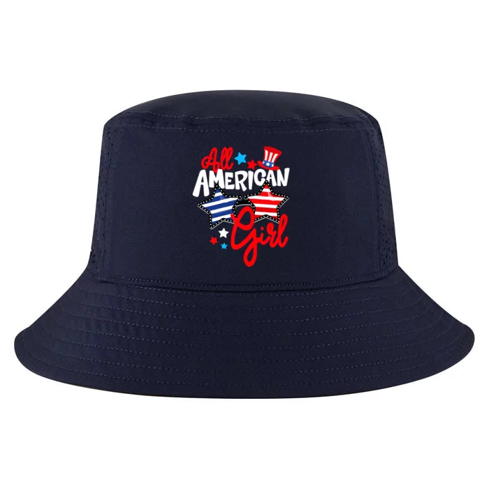 American Girls Patriotic July 4th Funny Cool Comfort Performance Bucket Hat