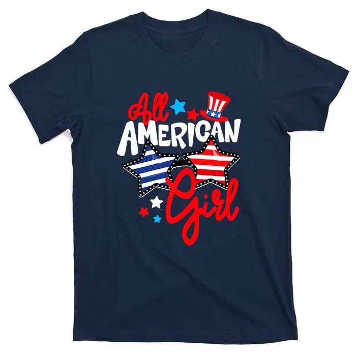 American Girls Patriotic July 4th Funny T-Shirt