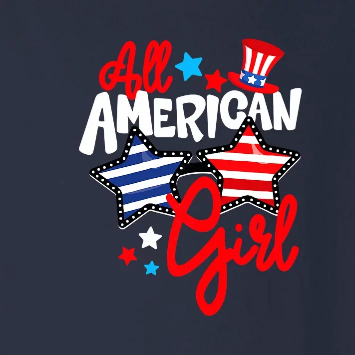 American Girls Patriotic July 4th Funny Toddler Long Sleeve Shirt