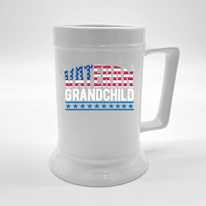 America Grand Patriotic Veterans Day Gift Front & Back Beer Stein