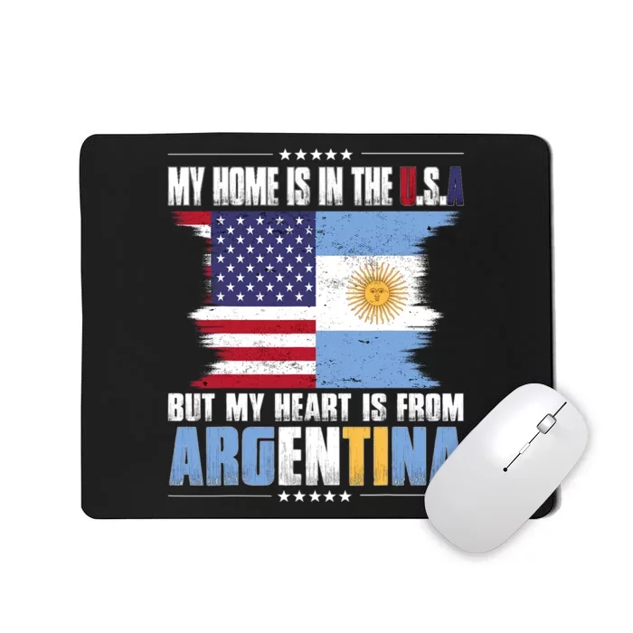 American Grown Patriot Argentinian American from Argentina Mousepad