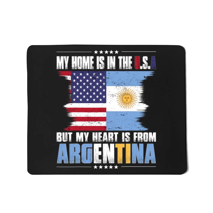 American Grown Patriot Argentinian American from Argentina Mousepad