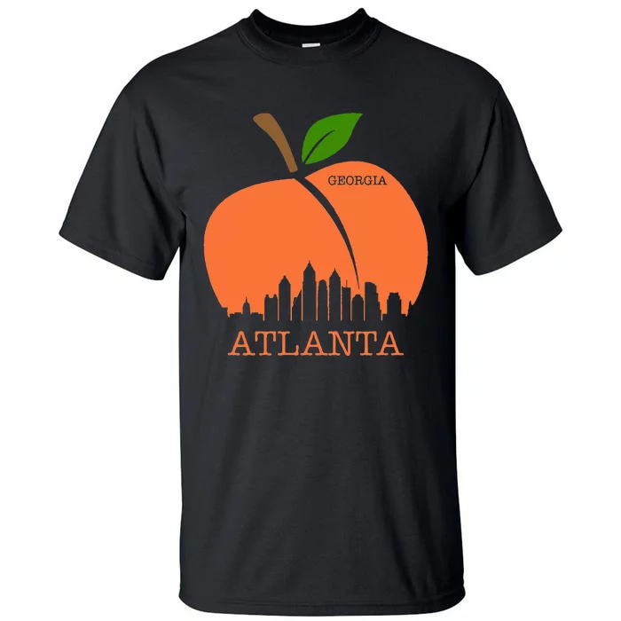 Atlanta Georgia Peach Skyline Tall T-Shirt