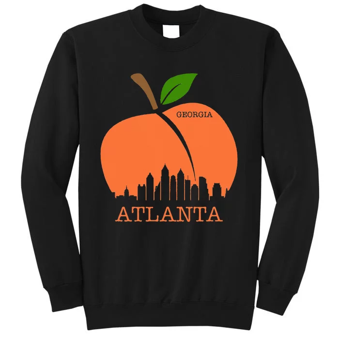 Atlanta Georgia Peach Skyline Tall Sweatshirt