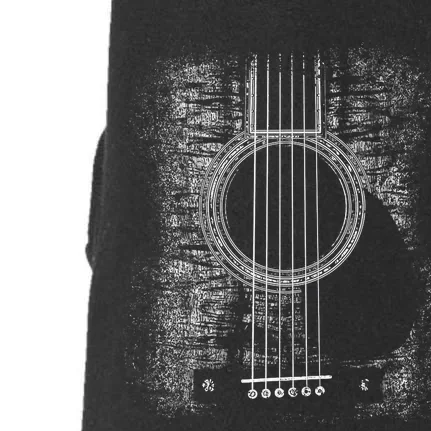 Acoustic Guitar Player Six String Classic Rock & Roll Doggie 3-End Fleece Hoodie