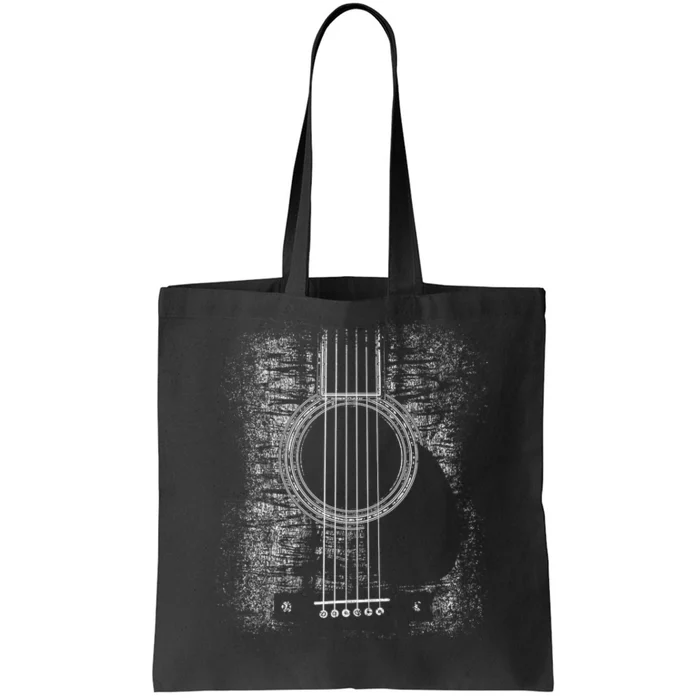 Acoustic Guitar Player Six String Classic Rock & Roll Tote Bag