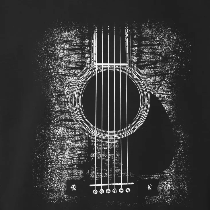 Acoustic Guitar Player Six String Classic Rock & Roll Toddler Hoodie