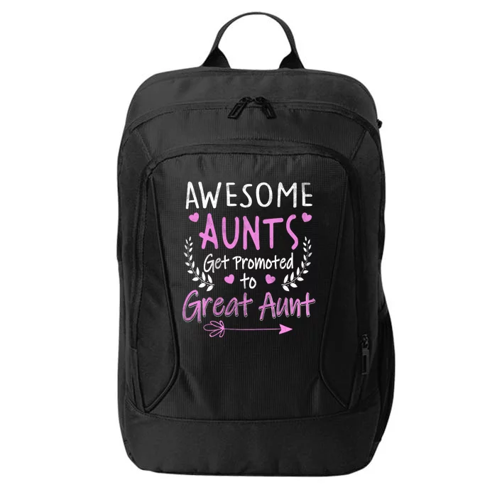 Aunts Get Promoted To Great Aunt Cute City Backpack