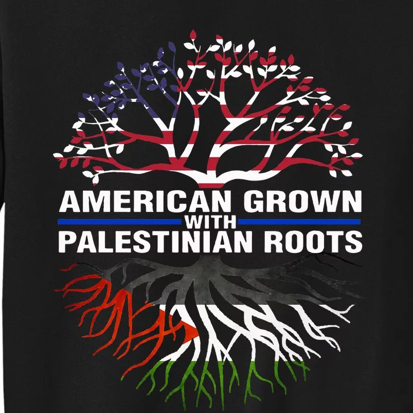 American Grown Palestinian Roots Palestine Flag Sweatshirt