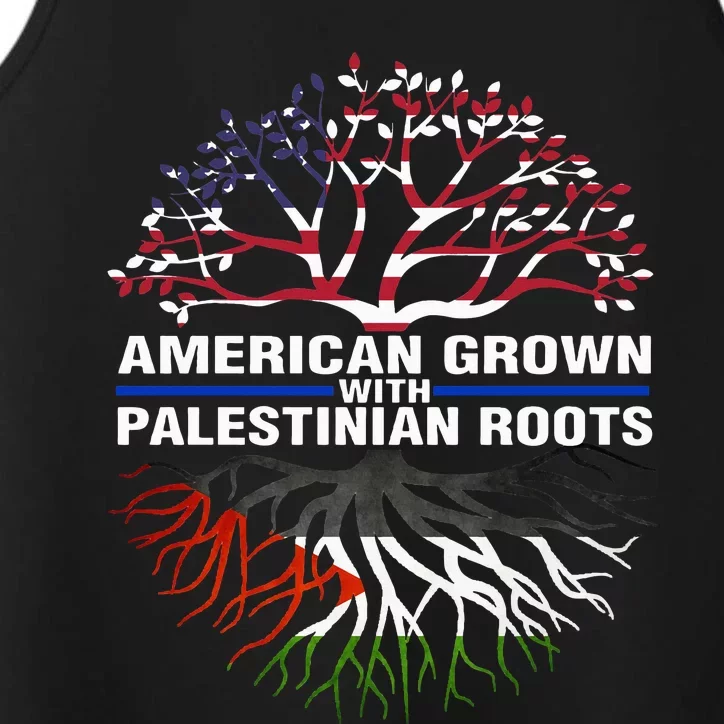 American Grown Palestinian Roots Palestine Flag Performance Tank