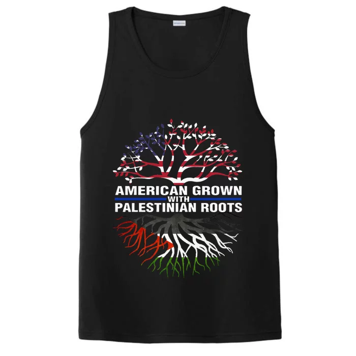 American Grown Palestinian Roots Palestine Flag Performance Tank