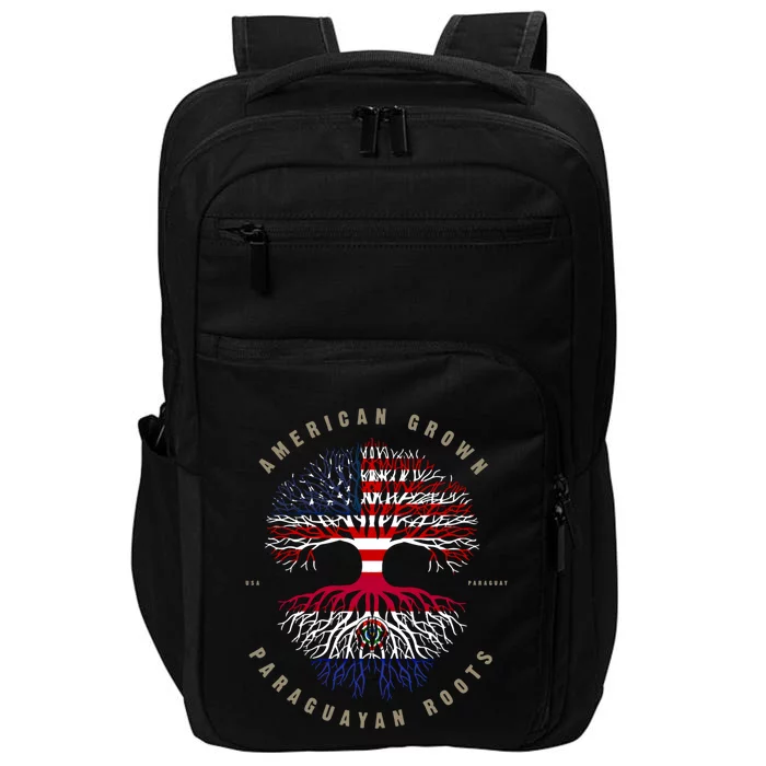 American Grown Paraguayan Roots Paraguay Flag Meaningful Gift Impact Tech Backpack