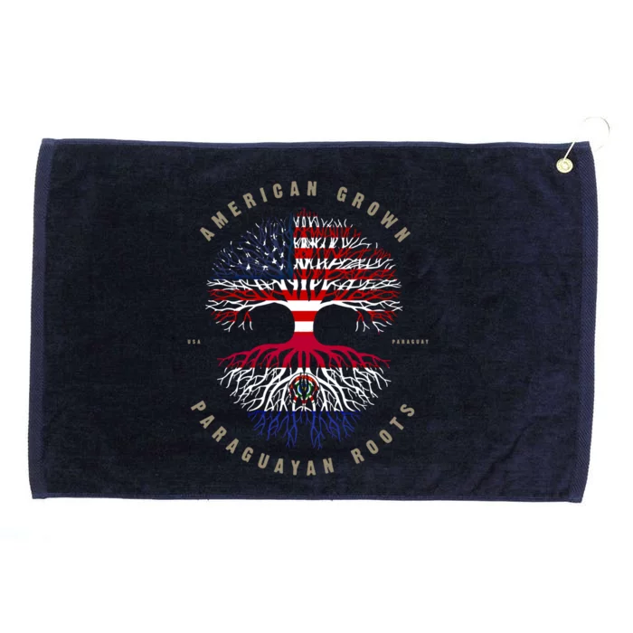 American Grown Paraguayan Roots Paraguay Flag Meaningful Gift Grommeted Golf Towel