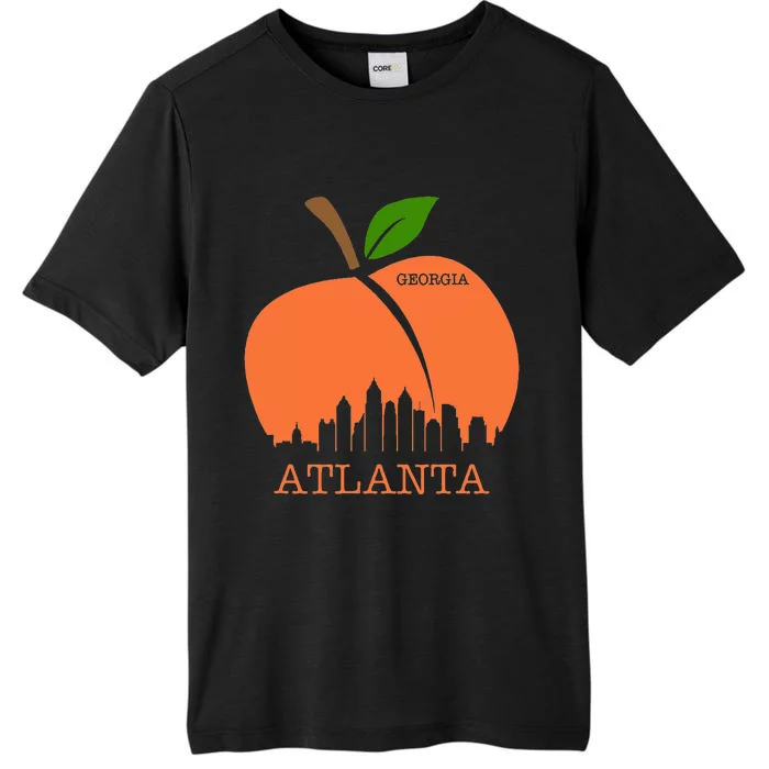 Atlanta Georgia Peach Skyline ChromaSoft Performance T-Shirt