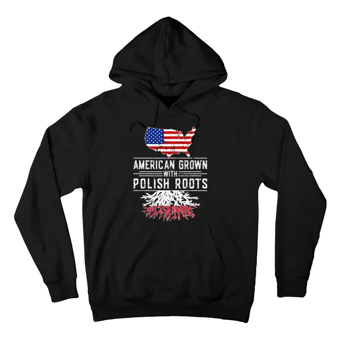 American Grown Polish Roots Pride Poland Hoodie