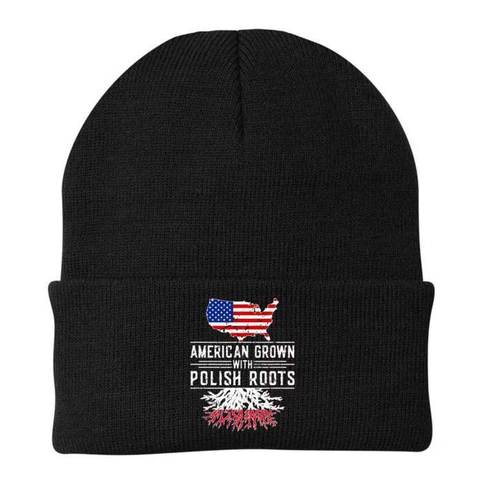 American Grown Polish Roots Pride Poland Knit Cap Winter Beanie