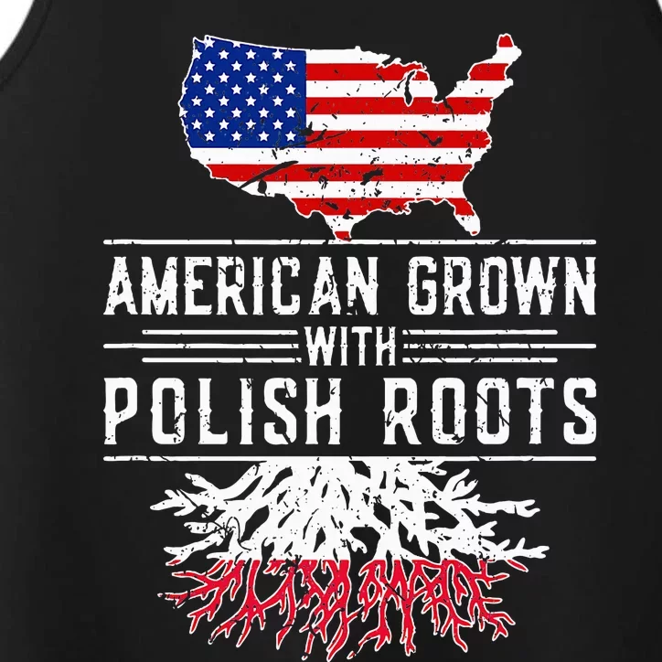 American Grown Polish Roots Pride Poland Performance Tank