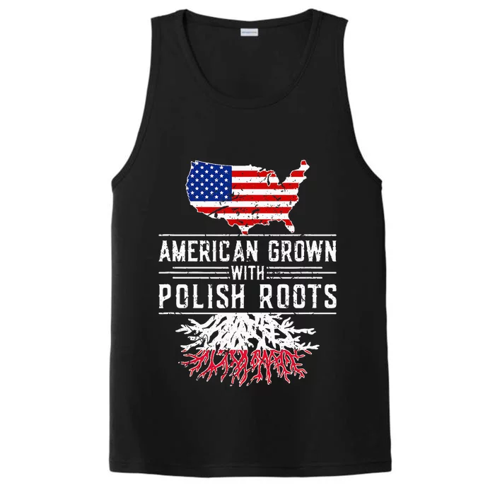 American Grown Polish Roots Pride Poland Performance Tank