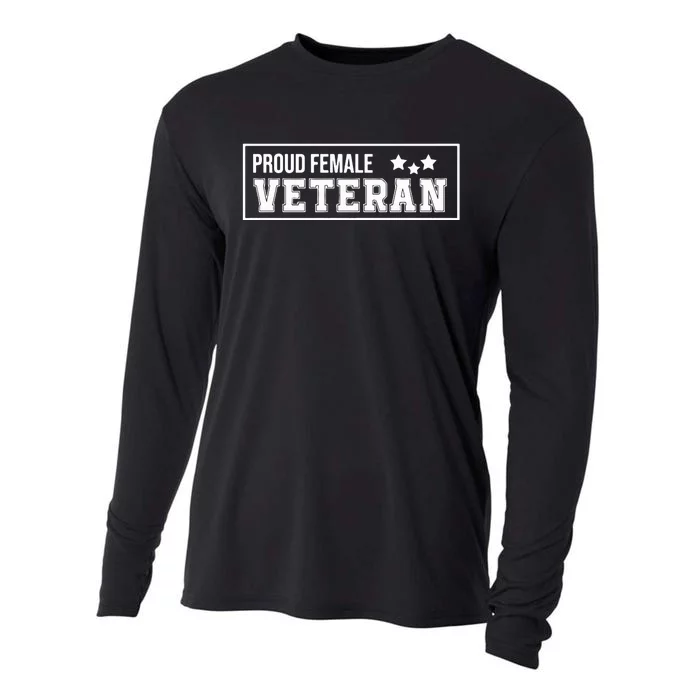 American Girl Proud Female Veteran Strong Cooling Performance Long Sleeve Crew