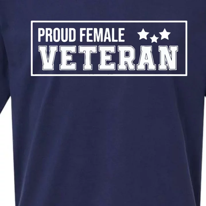 American Girl Proud Female Veteran Strong Sueded Cloud Jersey T-Shirt