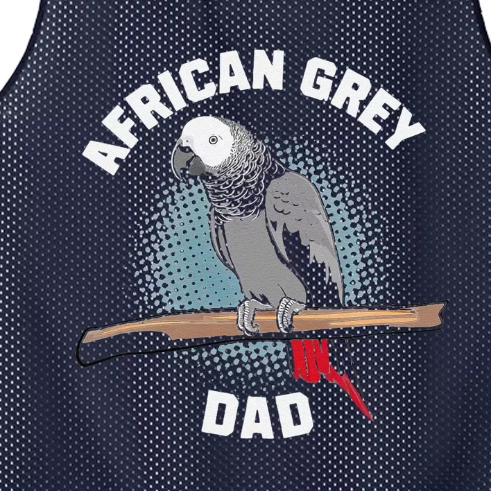 African Grey Parrot Dad Funny Mesh Reversible Basketball Jersey Tank