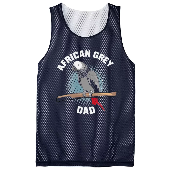 African Grey Parrot Dad Funny Mesh Reversible Basketball Jersey Tank