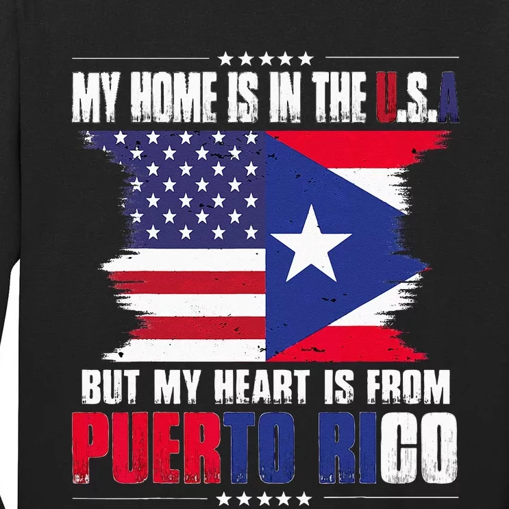 American Grown Puerto Rican American From Puerto Rico Cuba Tall Long Sleeve T-Shirt