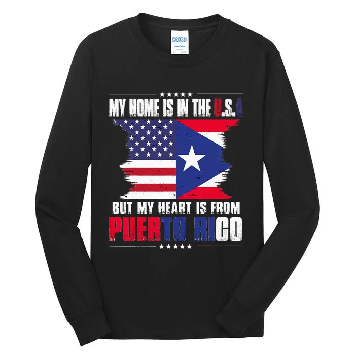 American Grown Puerto Rican American From Puerto Rico Cuba Tall Long Sleeve T-Shirt