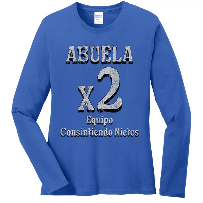 Abuela Grandmother Proud Team Family Ladies Long Sleeve Shirt