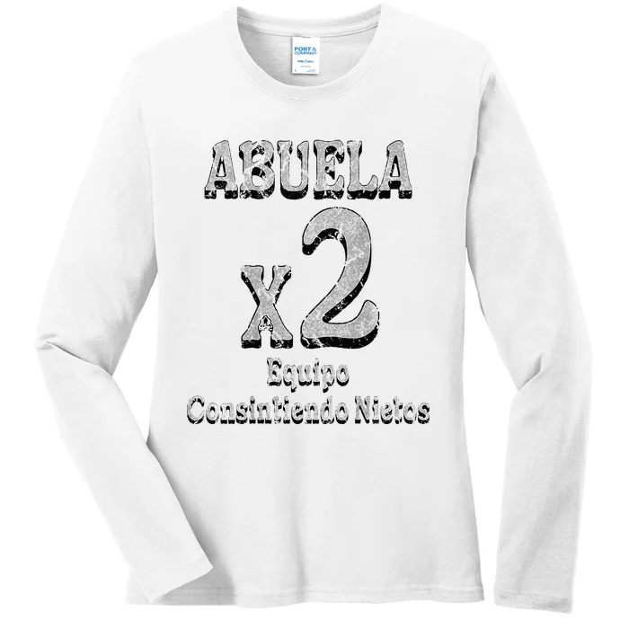 Abuela Grandmother Proud Team Family Ladies Long Sleeve Shirt