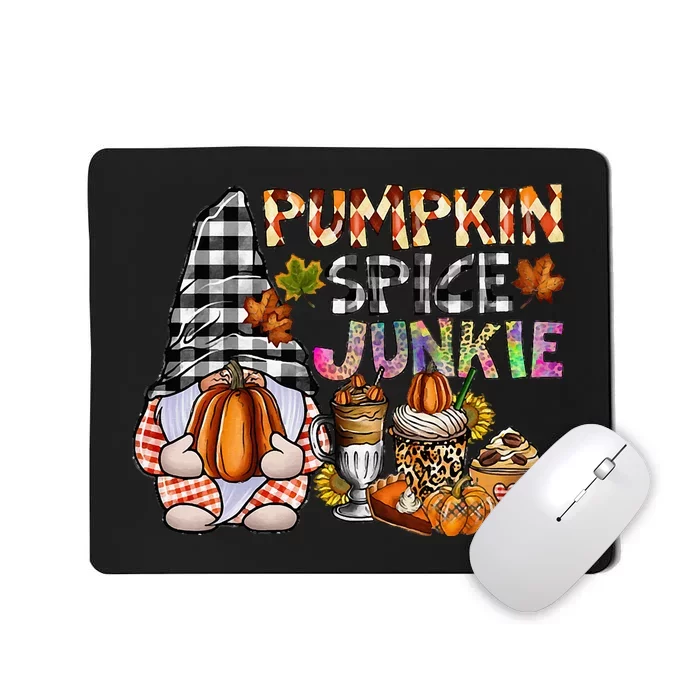 Autumn Gnome Pumpkin Spice Lover Fall Thanksgiving Vibes Mousepad