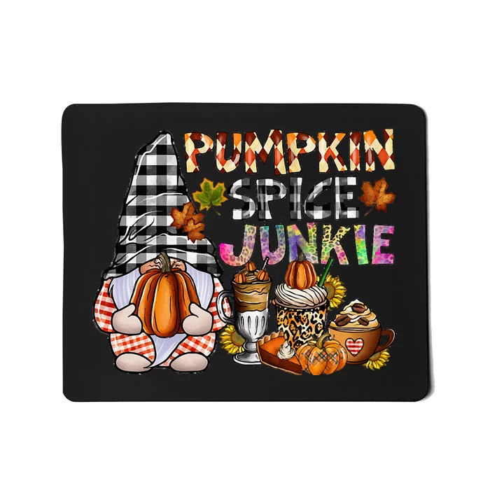 Autumn Gnome Pumpkin Spice Lover Fall Thanksgiving Vibes Mousepad