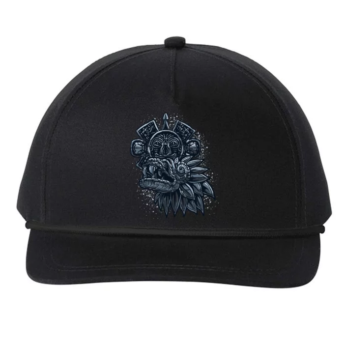 Aztec God Quetzalcoatl Cool Snake Dragon Inca Maya Snapback Five-Panel Rope Hat