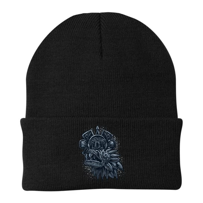 Aztec God Quetzalcoatl Cool Snake Dragon Inca Maya Knit Cap Winter Beanie