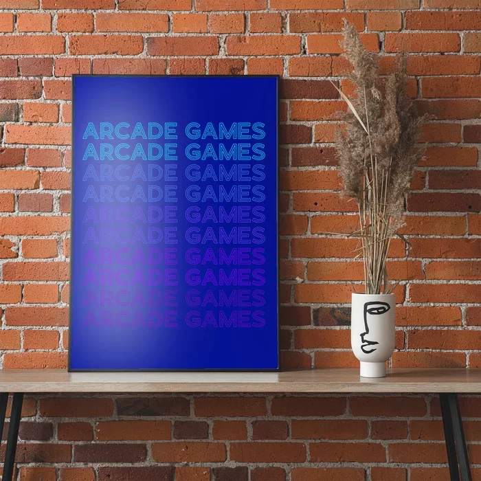 Arcade Games Retro Gaming Retro Vintage Funny Gift Poster