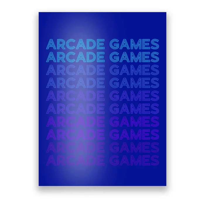 Arcade Games Retro Gaming Retro Vintage Funny Gift Poster