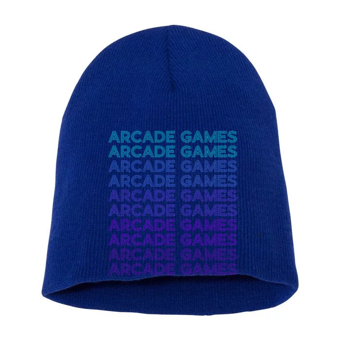 Arcade Games Retro Gaming Retro Vintage Funny Gift Short Acrylic Beanie