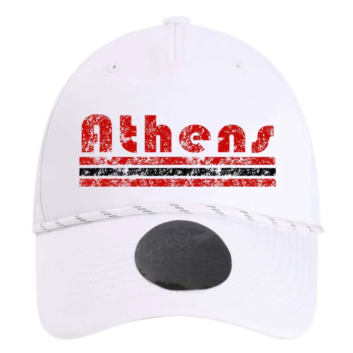 Athens Georgia Retro Three Stripe Weathered Performance The Dyno Cap