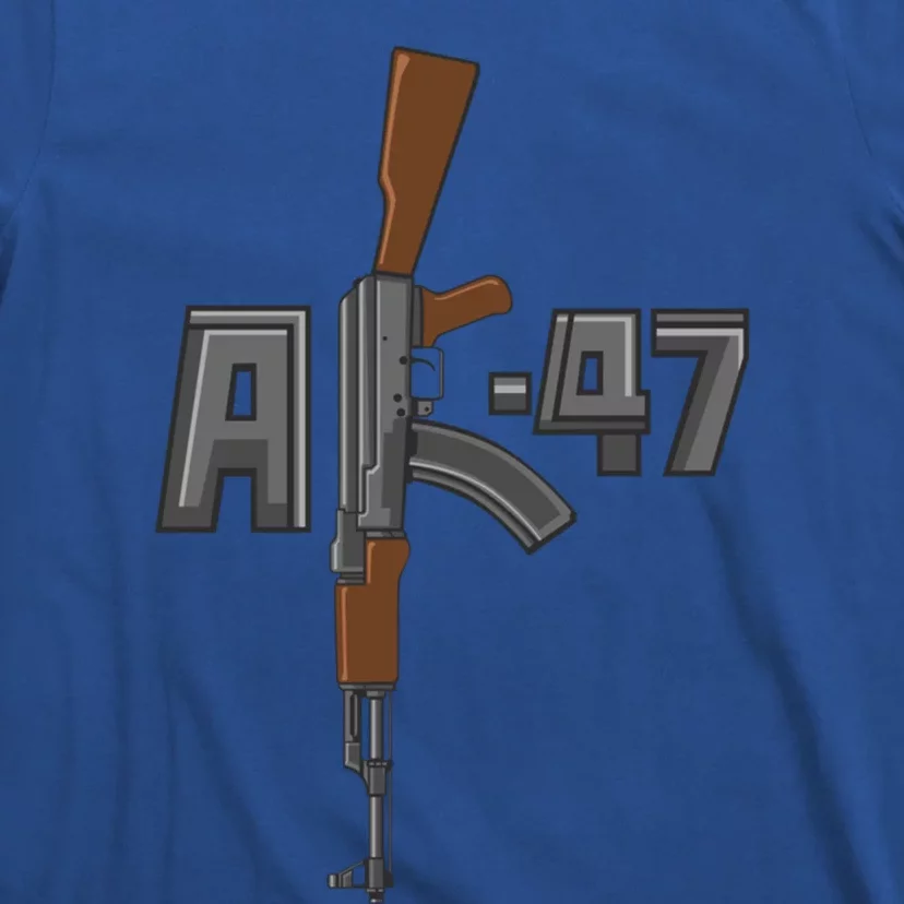 Akgreat Gift47 Rifle Gun K Design Assault Ak47 Gun Owner Funny Gift Funny Gift T-Shirt