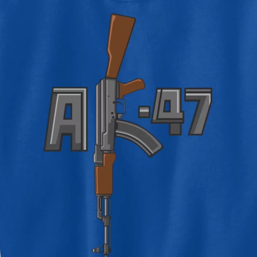 Akgreat Gift47 Rifle Gun K Design Assault Ak47 Gun Owner Funny Gift Funny Gift Kids Sweatshirt