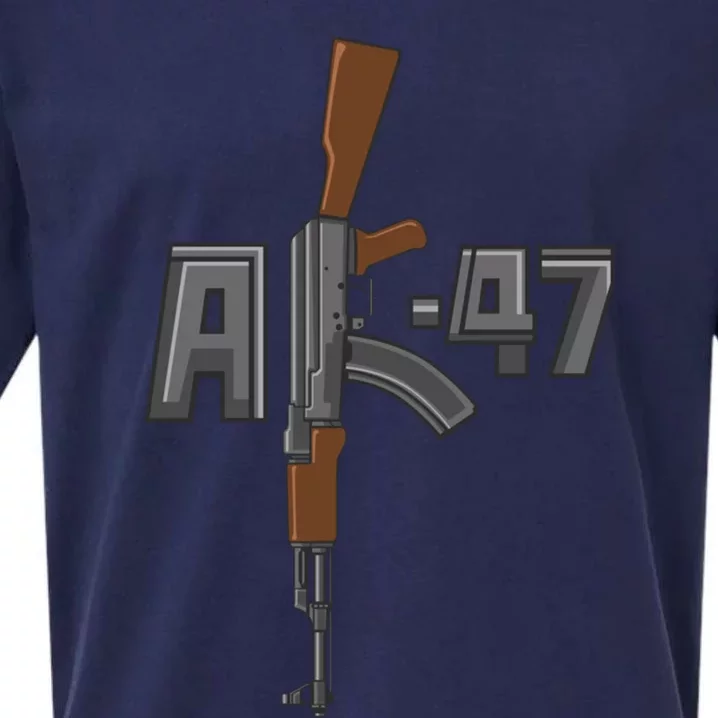 Akgreat Gift47 Rifle Gun K Design Assault Ak47 Gun Owner Funny Gift Funny Gift Sueded Cloud Jersey T-Shirt